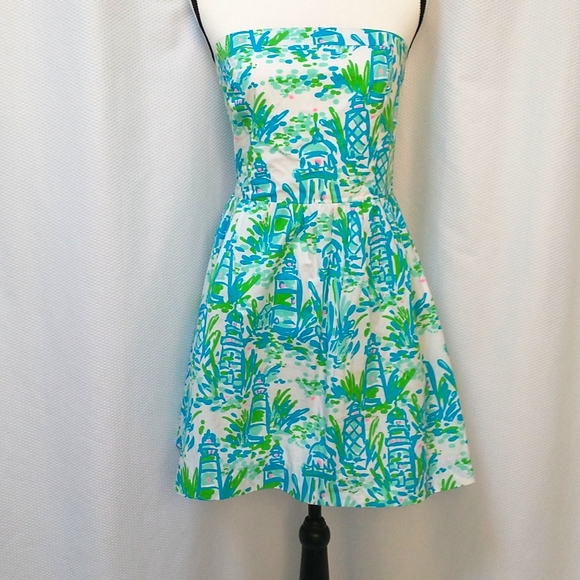 Lilly Pulitzer strapless dress